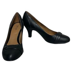 EuroSoft‎ by Sofft Black Leather Adira Pumps Size 9.5M